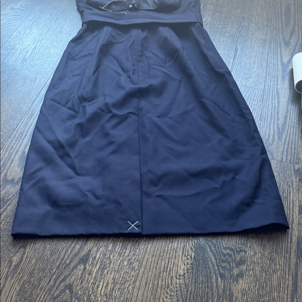 J. Crew Navy Belted Midi Dress - NWT - Picture 5 of 7